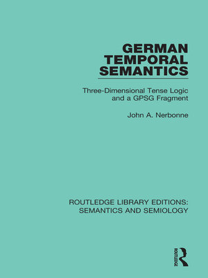 cover image of German Temporal Semantics